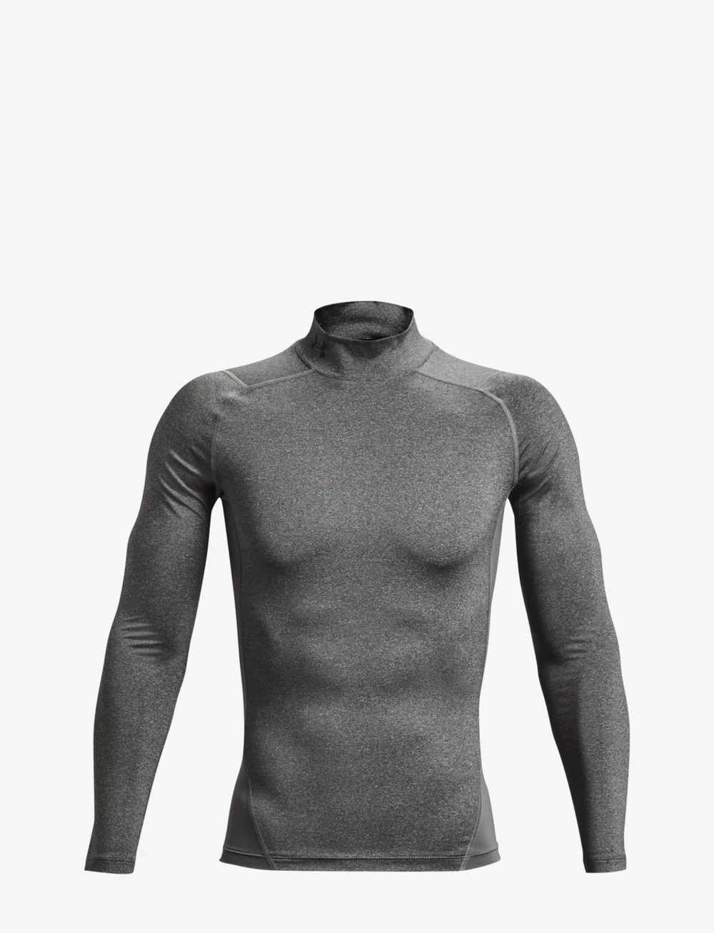 Under Armour - UA HG Armour Comp Mock LS - långärmade tröjor - carbon heather - 1