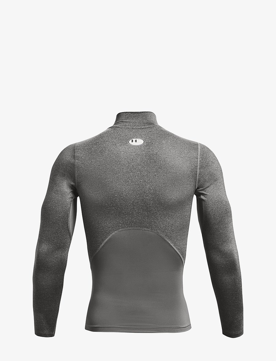 Under Armour - UA HG Armour Comp Mock LS - langærmede t-shirts - carbon heather - 2