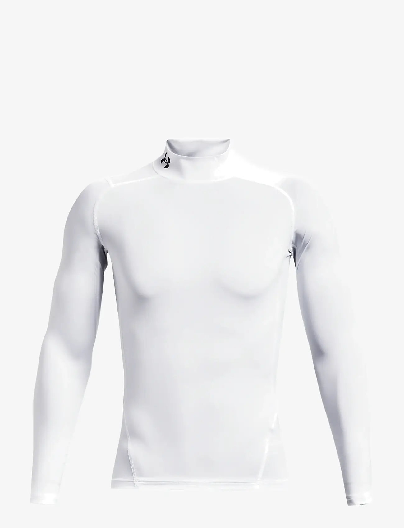 Under Armour - UA HG Armour Comp Mock LS - langærmede t-shirts - white - 1