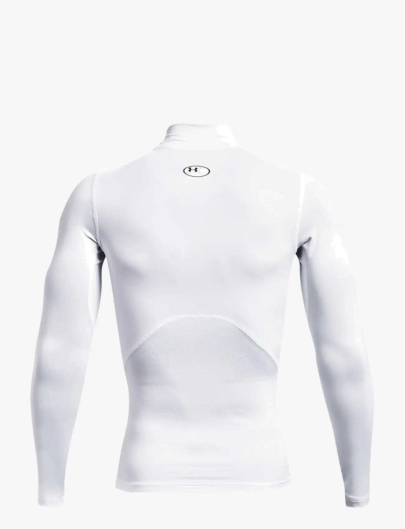 Under Armour - UA HG Armour Comp Mock LS - langærmede t-shirts - white - 2