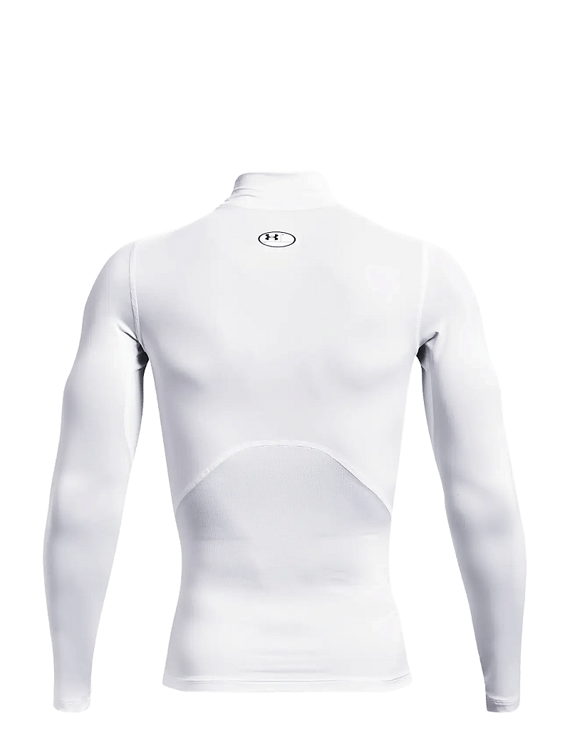 Under Armour - UA HG Armour Comp Mock LS - langærmede t-shirts - white - 2