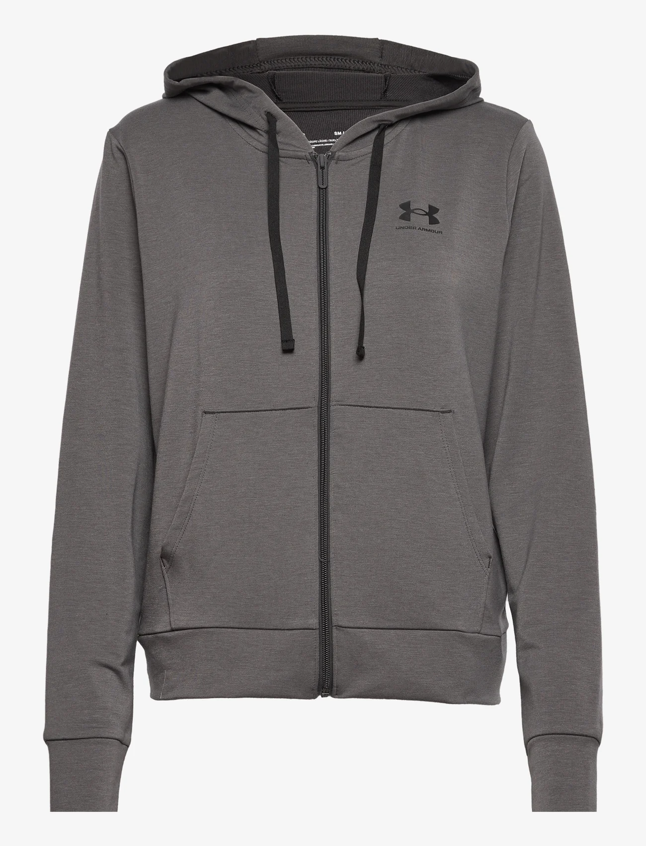 Under Armour - Rival Terry FZ Hoodie - hoodies - jet gray - 0
