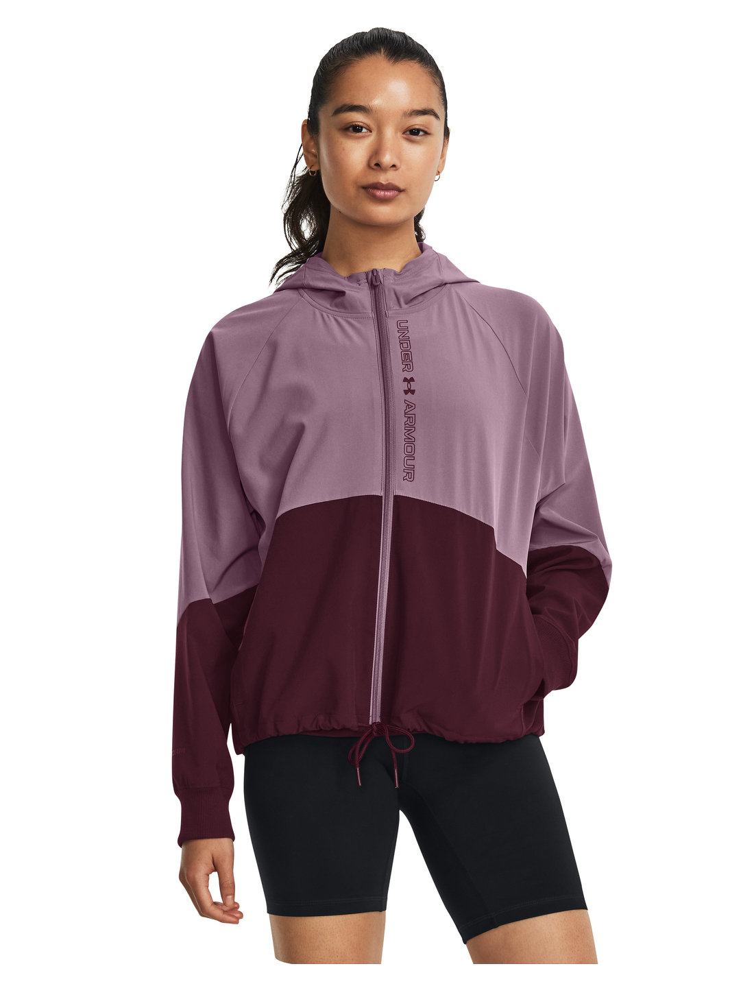 Under armour jackets purple sales