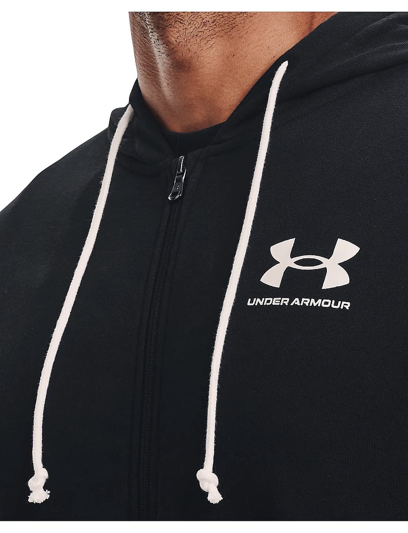 Under Armour - UA Rival Terry LC FZ - kapuzenpullover - black - 5