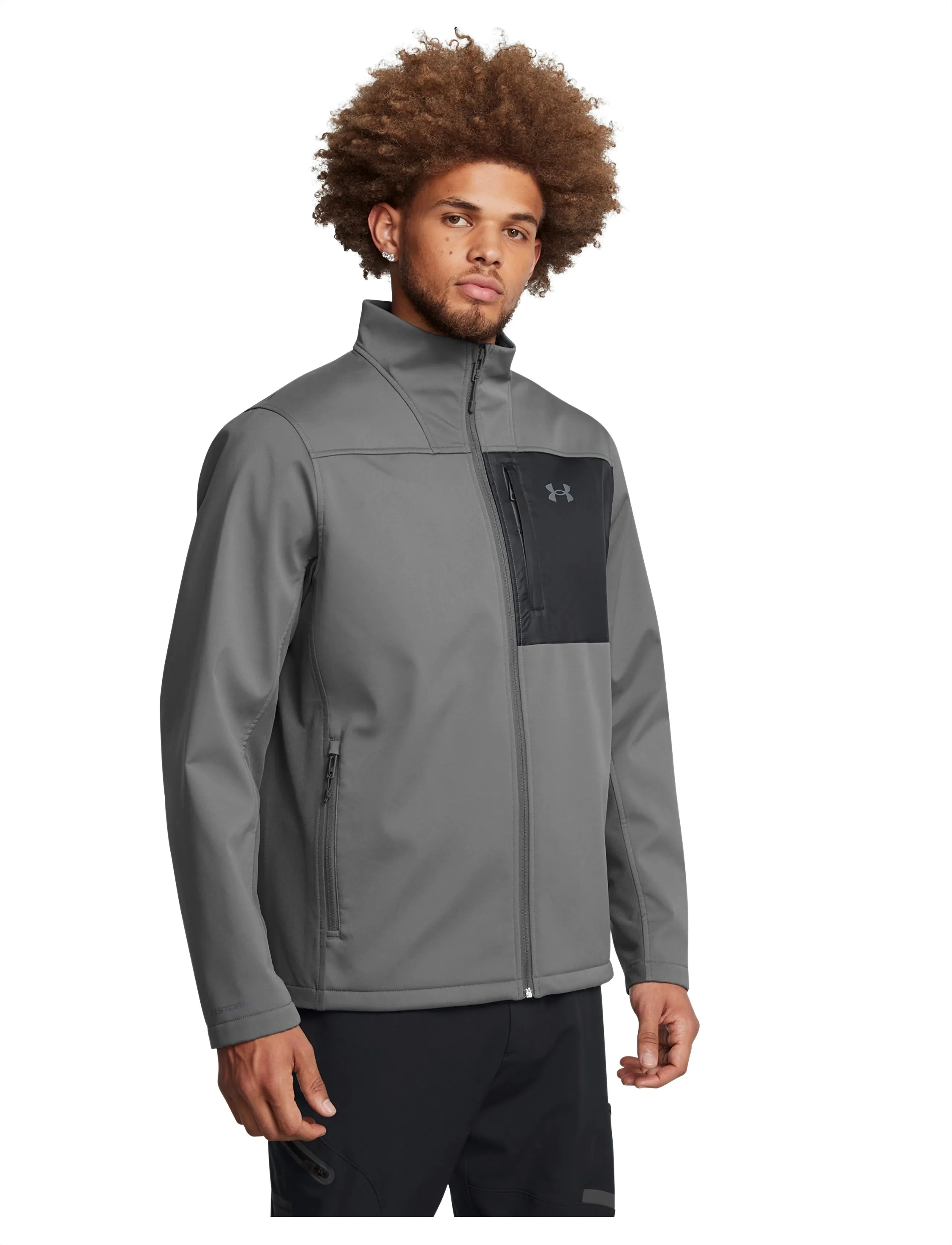 Under Armour M Shield Jacket, L, Sport Jackets, Grau - Training Männerswear