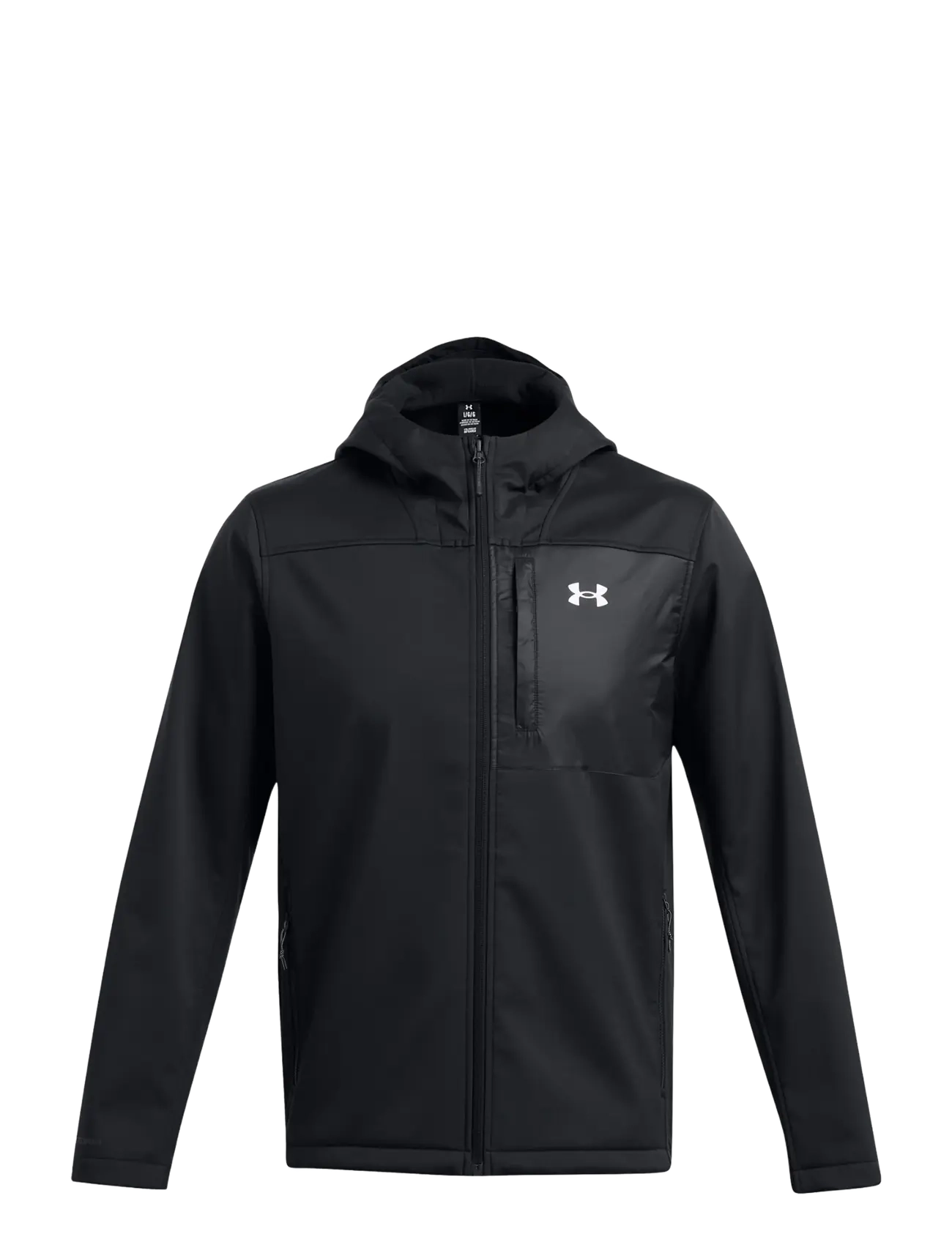Under Armour M Shield Hooded Jacket - Ytterkläder - BLACK / black