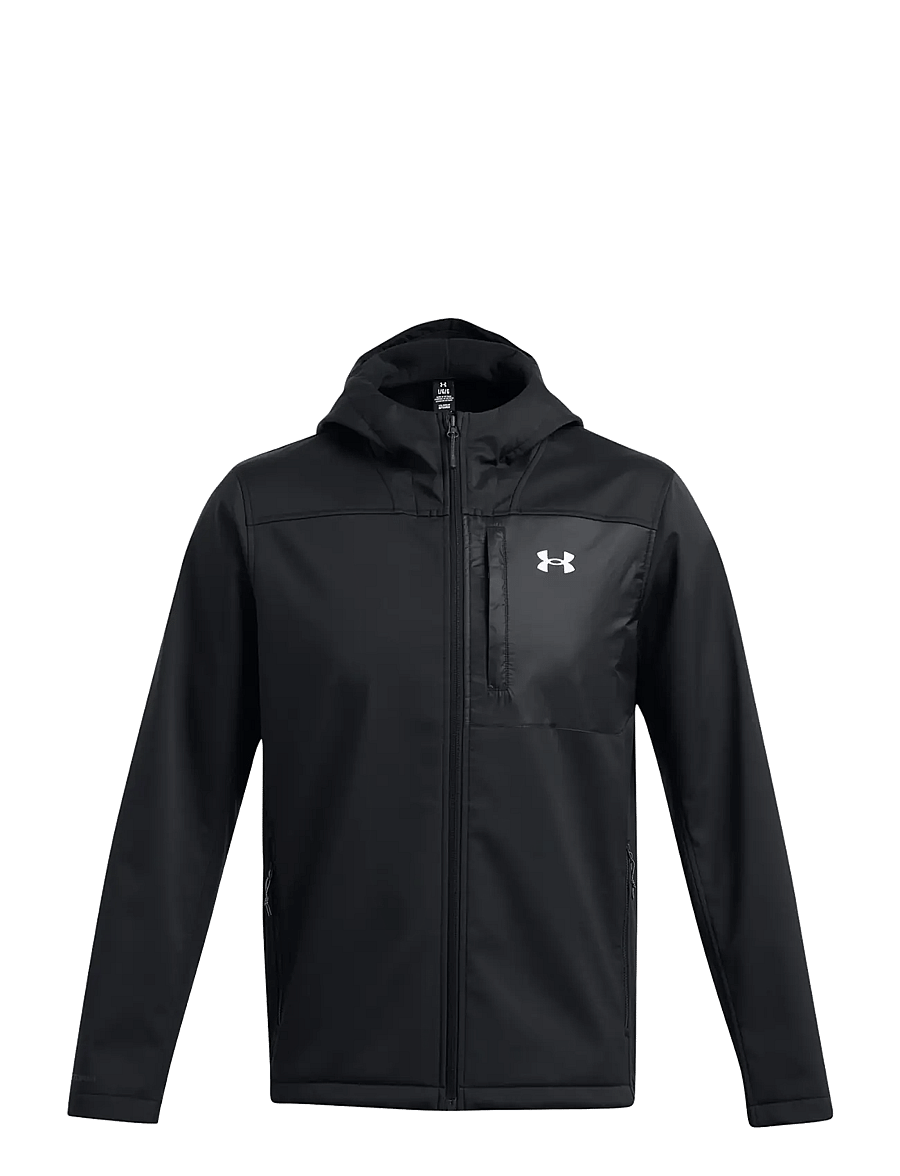 Under Armour - M Shield Hooded Jacket - sportjackor - black - 1