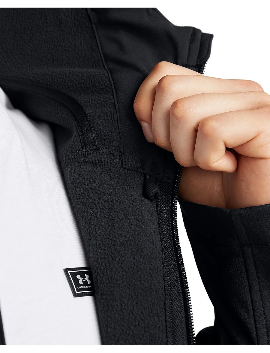 Under Armour - M Shield Hooded Jacket - sportjackor - black - 4