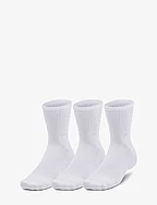 UA 3-Maker 3pk Mid-Crew - WHITE