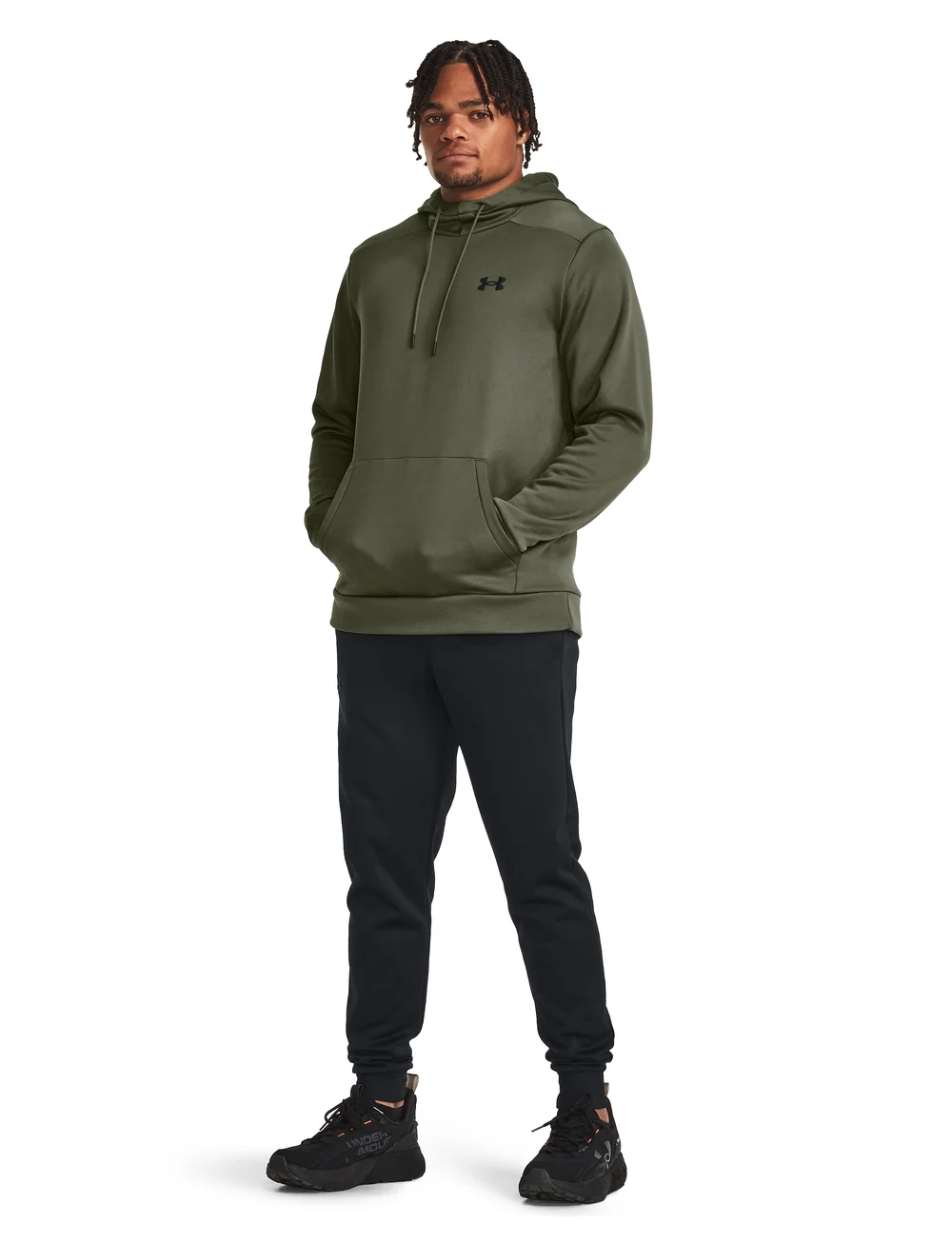 Under Armour - UA Armour Fleece Hoodie - huvtröjor - marine od green - 0