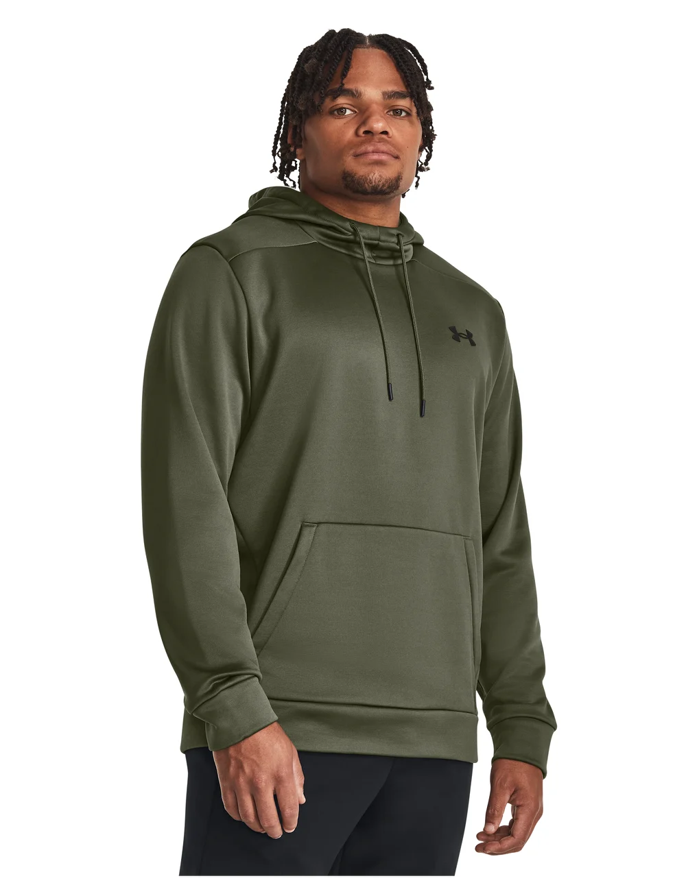 Under Armour - UA Armour Fleece Hoodie - huvtröjor - marine od green - 3
