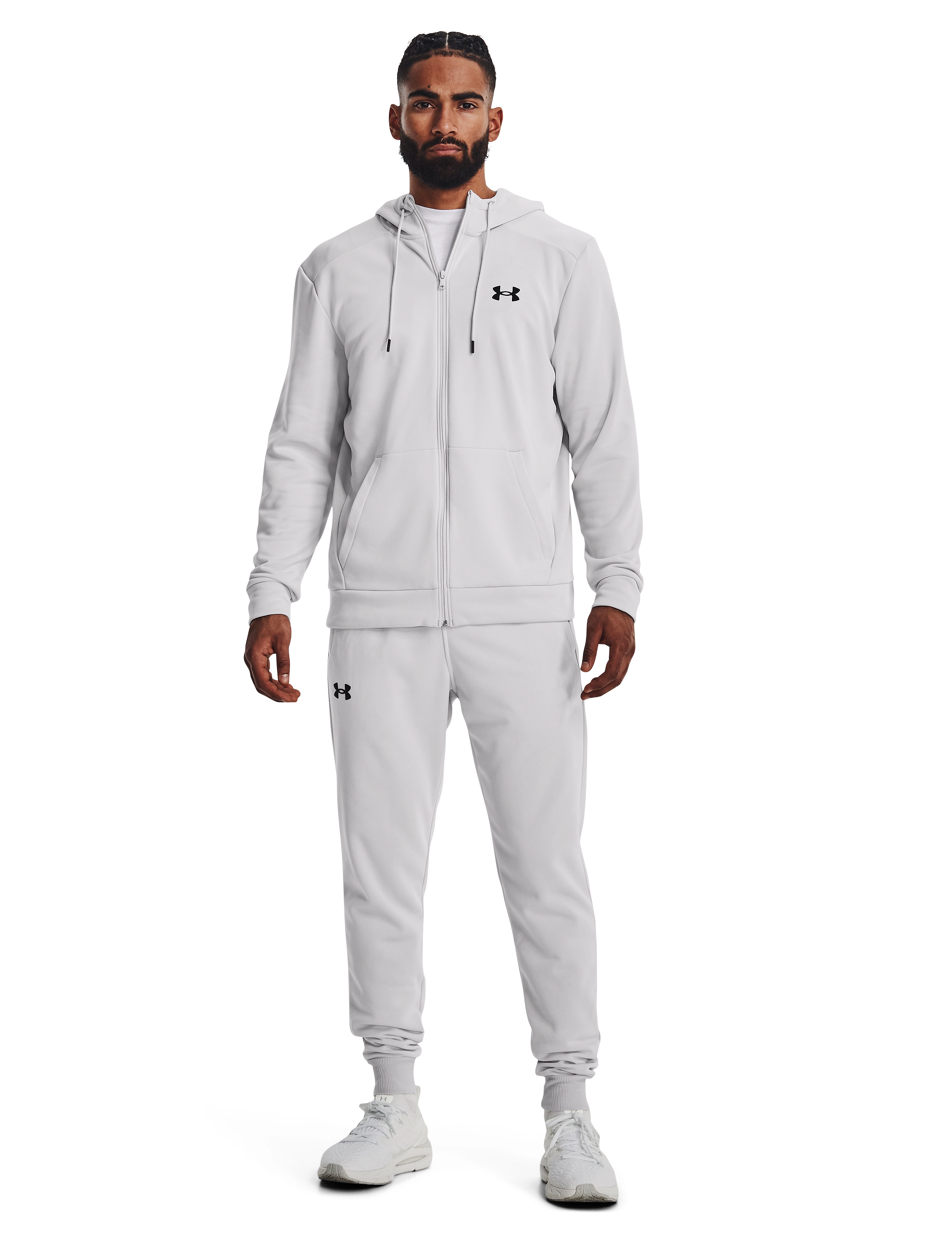 Under Armour Ua Armour Fleece Joggers, L, White, Underdele > Joggingbukser, Herre