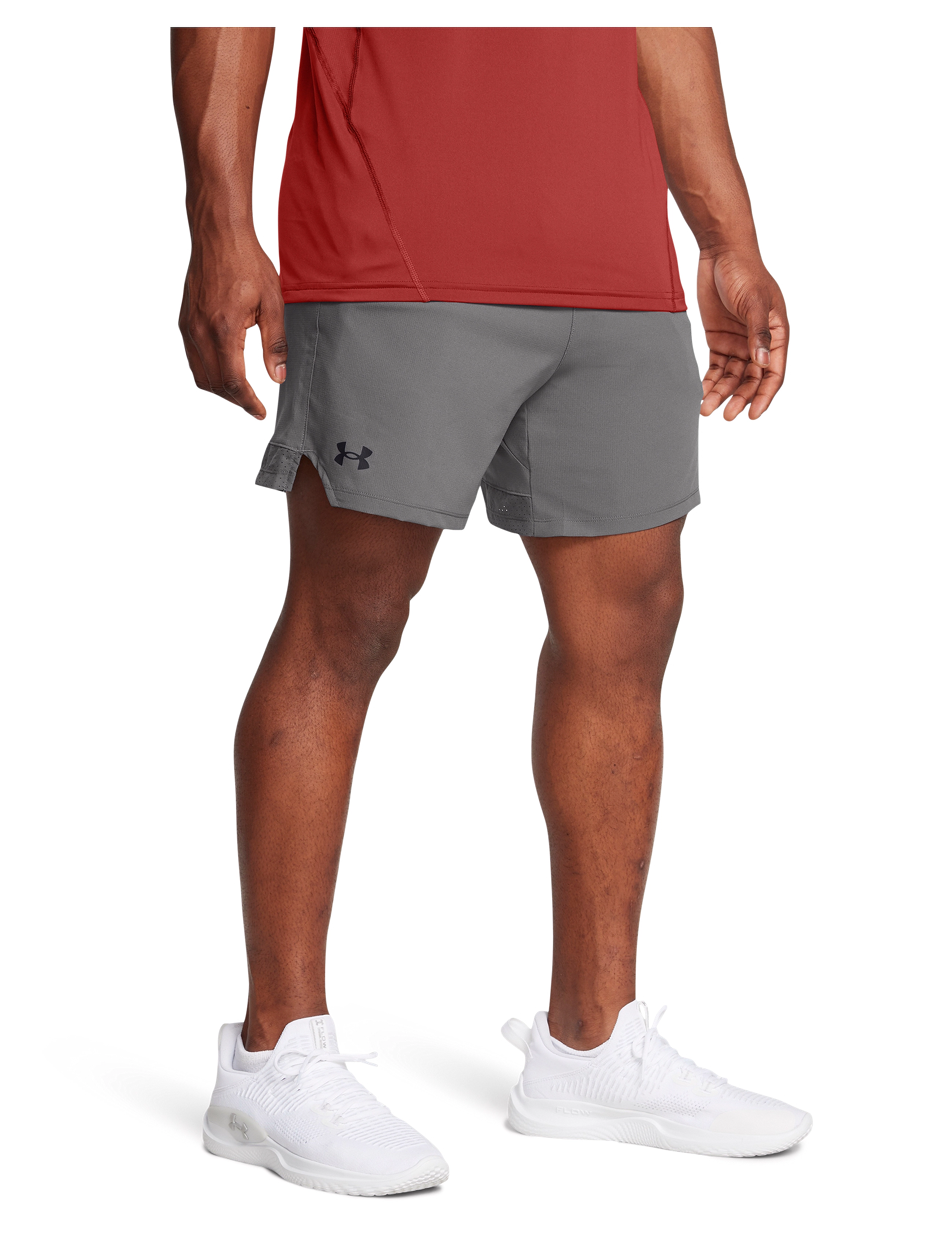 Under Armour Ua Vanish Woven 6In Shorts, L, Grey, Shorts > Sportsshorts, Herre