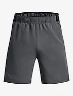 UA Vanish Woven 6in Shorts - PITCH GRAY