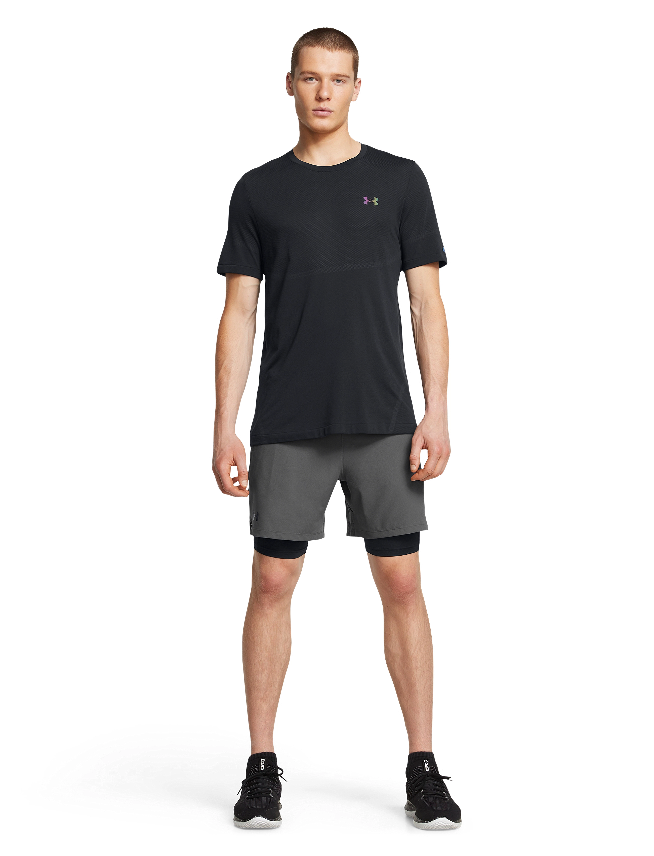 Under Armour - UA Vanish Woven 2in1 Sts - träningsshorts - castlerock - 4