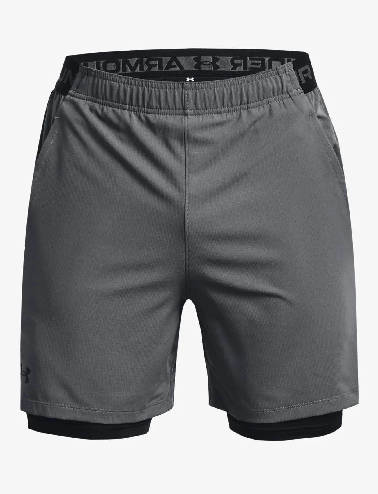 Under Armour - UA Vanish Woven 2in1 Sts - sports pants - pitch gray - 0