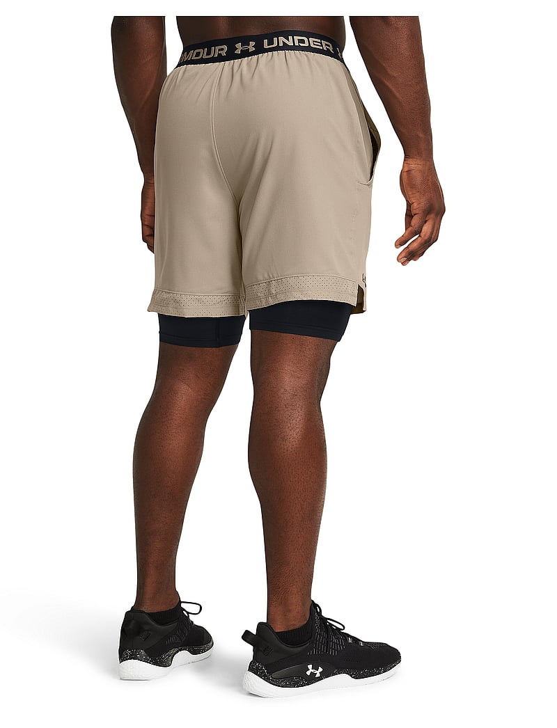 Under Armour - UA Vanish Woven 2in1 Sts - træningsshorts - timberwolf taupe - 3