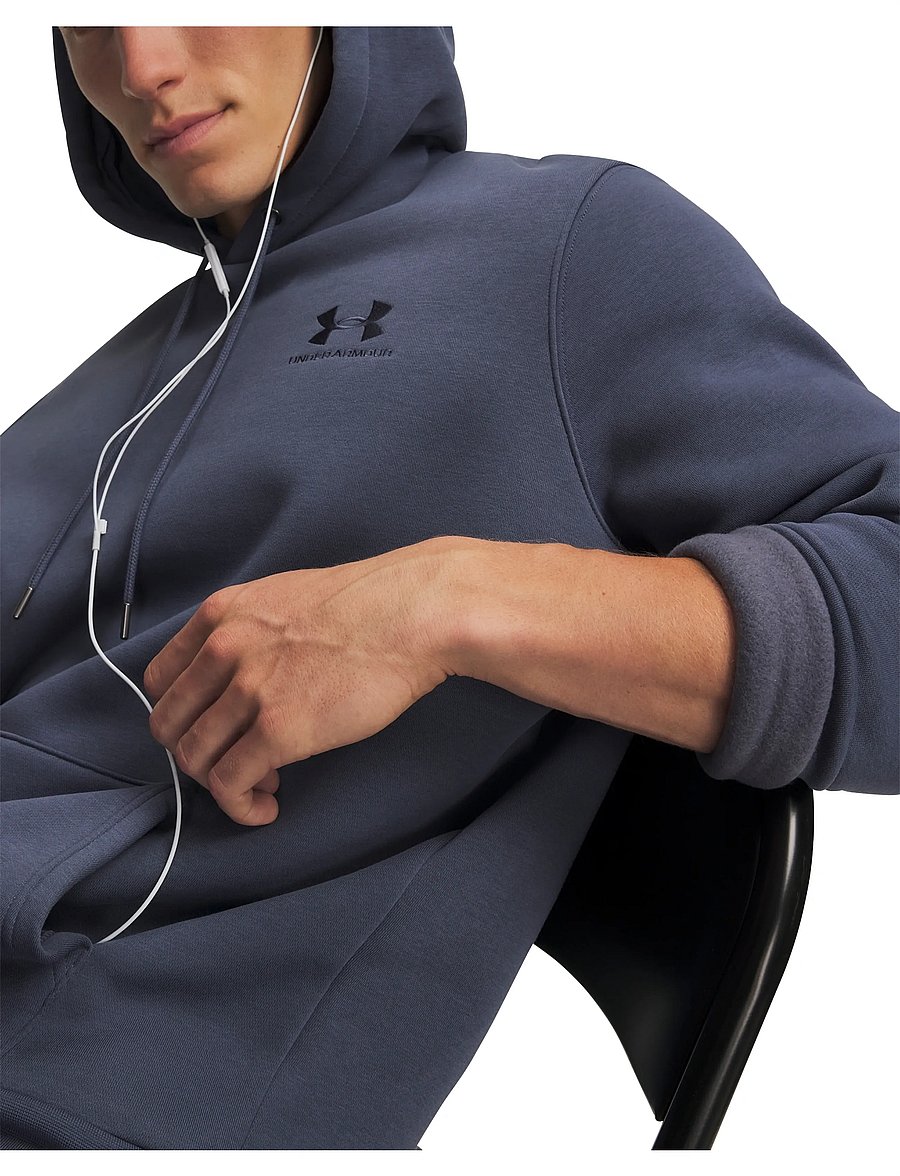 Under Armour - UA Icon Fleece Hoodie - kapuutsiga dressipluusid - downpour gray - 4