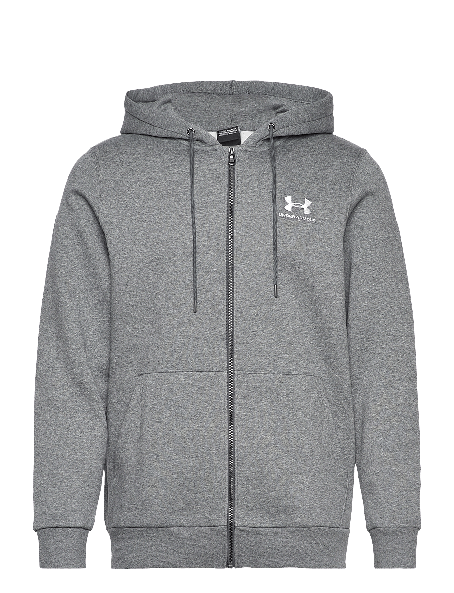 Under Armour - UA Icon Fleece FZ Hood - sweatshirts - pitch gray medium heather - 1