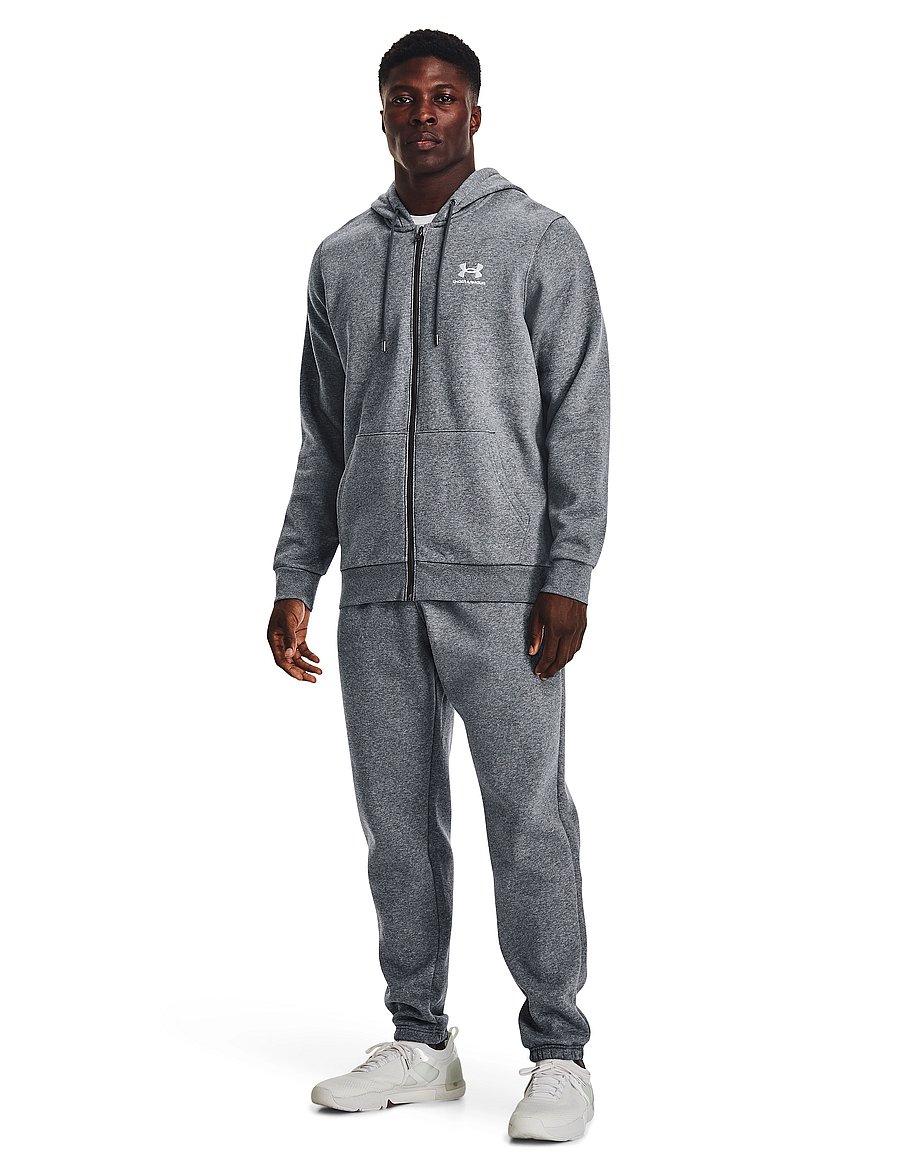 Under Armour - UA Icon Fleece FZ Hood - sweatshirts - pitch gray medium heather - 0