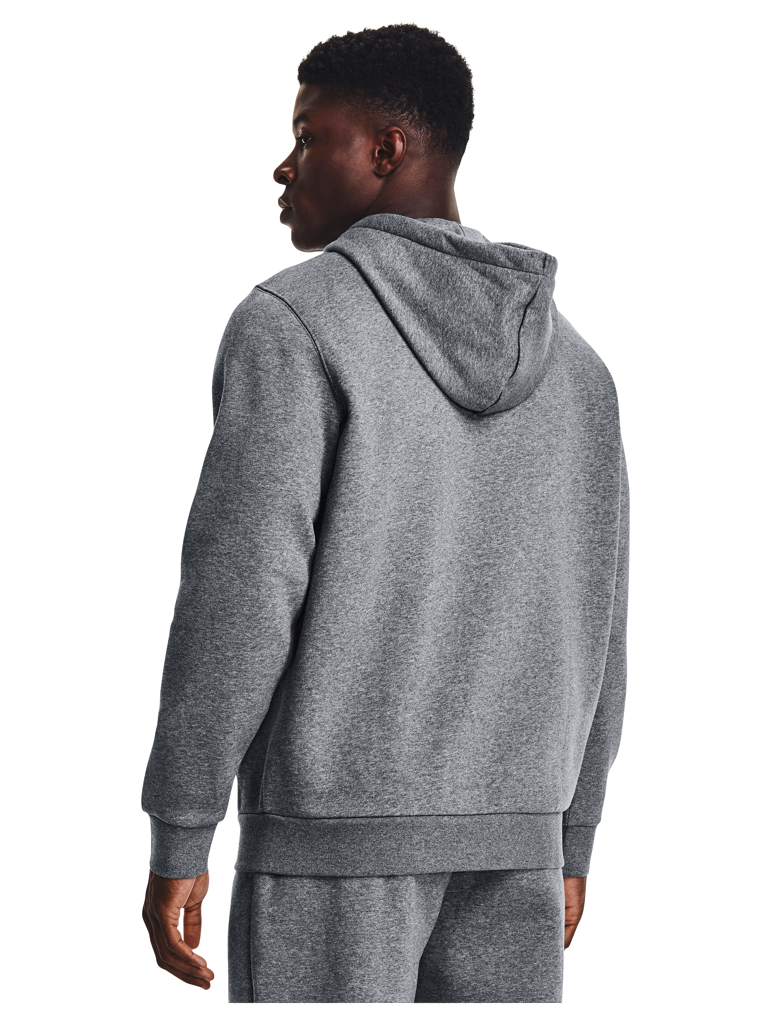 Under Armour - UA Icon Fleece FZ Hood - sweatshirts - pitch gray medium heather - 4
