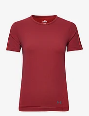 Under Armour - UA Rush Seamless SS - t-shirts - chestnut red - 0