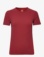 Under Armour - UA Rush Seamless SS - spordisärgid - chestnut red - 0