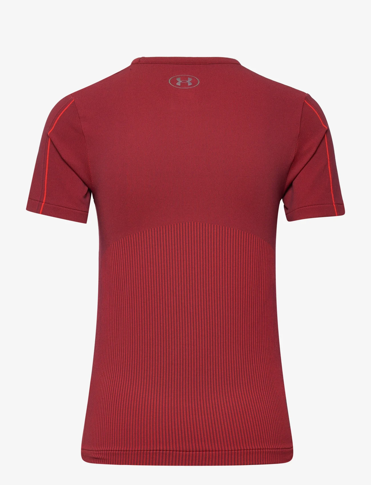 Under Armour - UA Rush Seamless SS - sport tops - chestnut red - 1