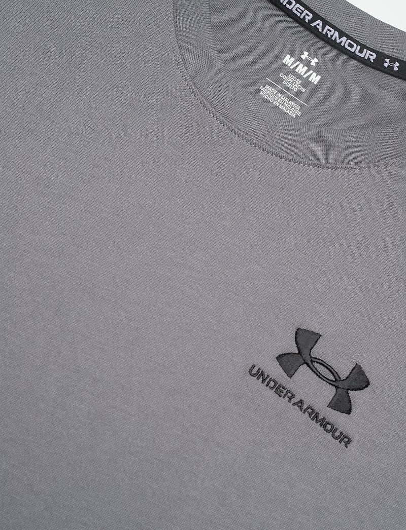 Under Armour - UA M LOGO EMB HEAVYWEIGHT SS - t-shirts - titan gray - 5