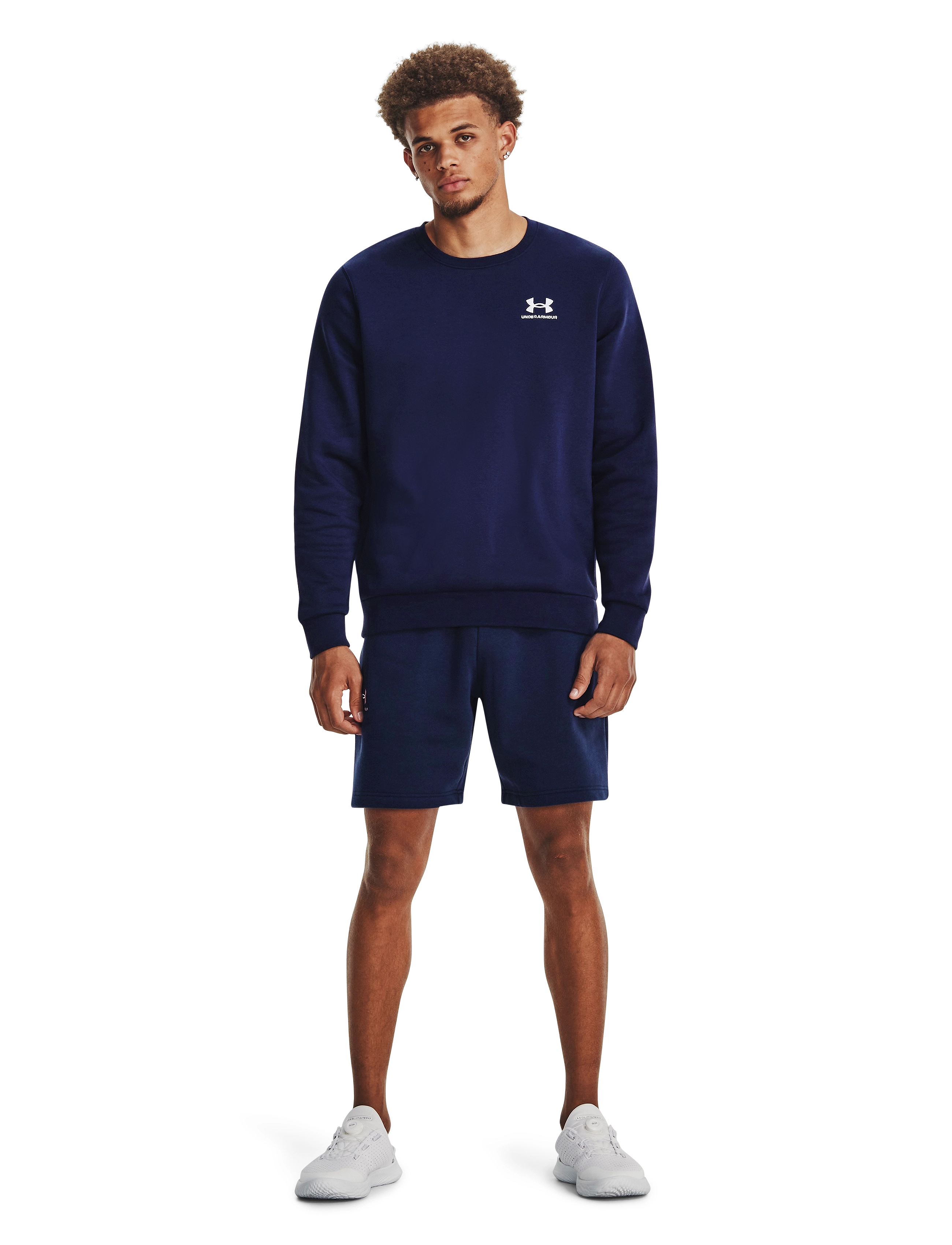 Under Armour UA Essential Fleece Crew - Dressipluusid - MIDNIGHT NAVY / navy