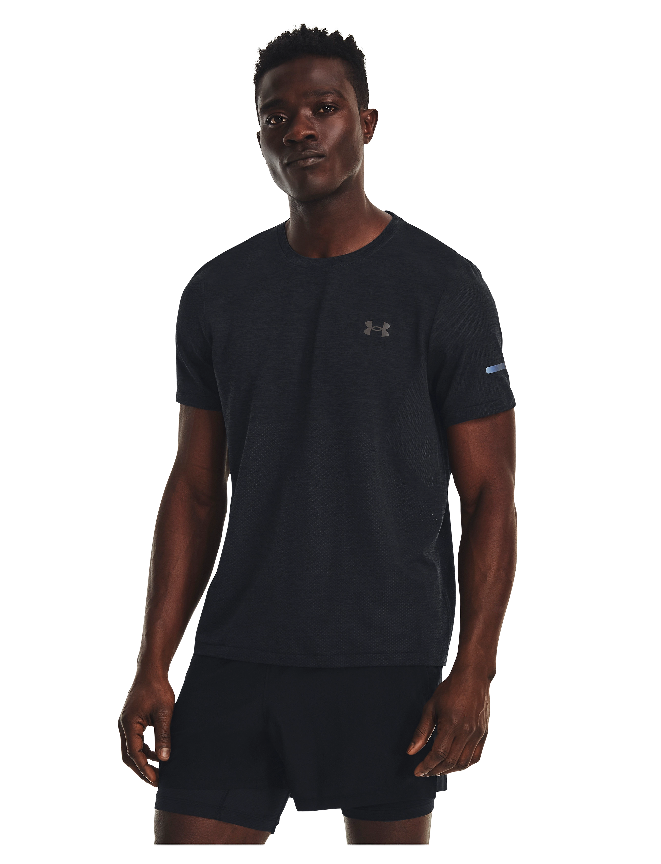 Under Armour - UA SEAMLESS STRIDE SS - t-shirts - black - 3