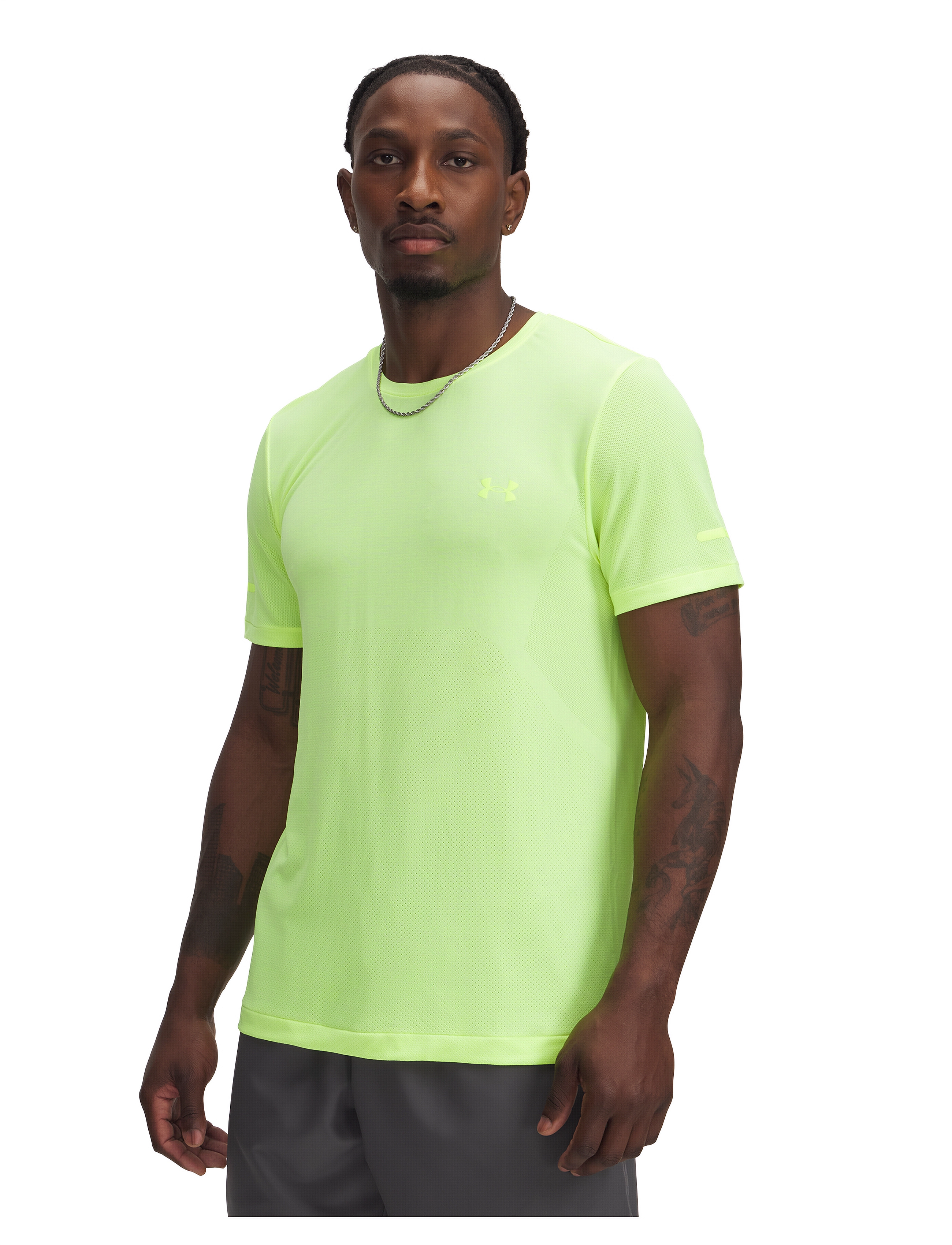 Under Armour UA SEAMLESS STRIDE SS - Bolir - HIGH VIS YELLOW / yellow