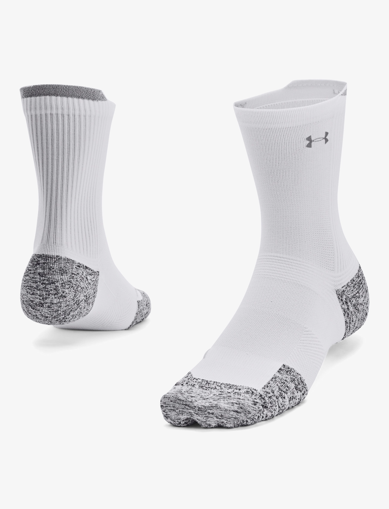 UA AD Run Cushion 1pk Mid - WHITE