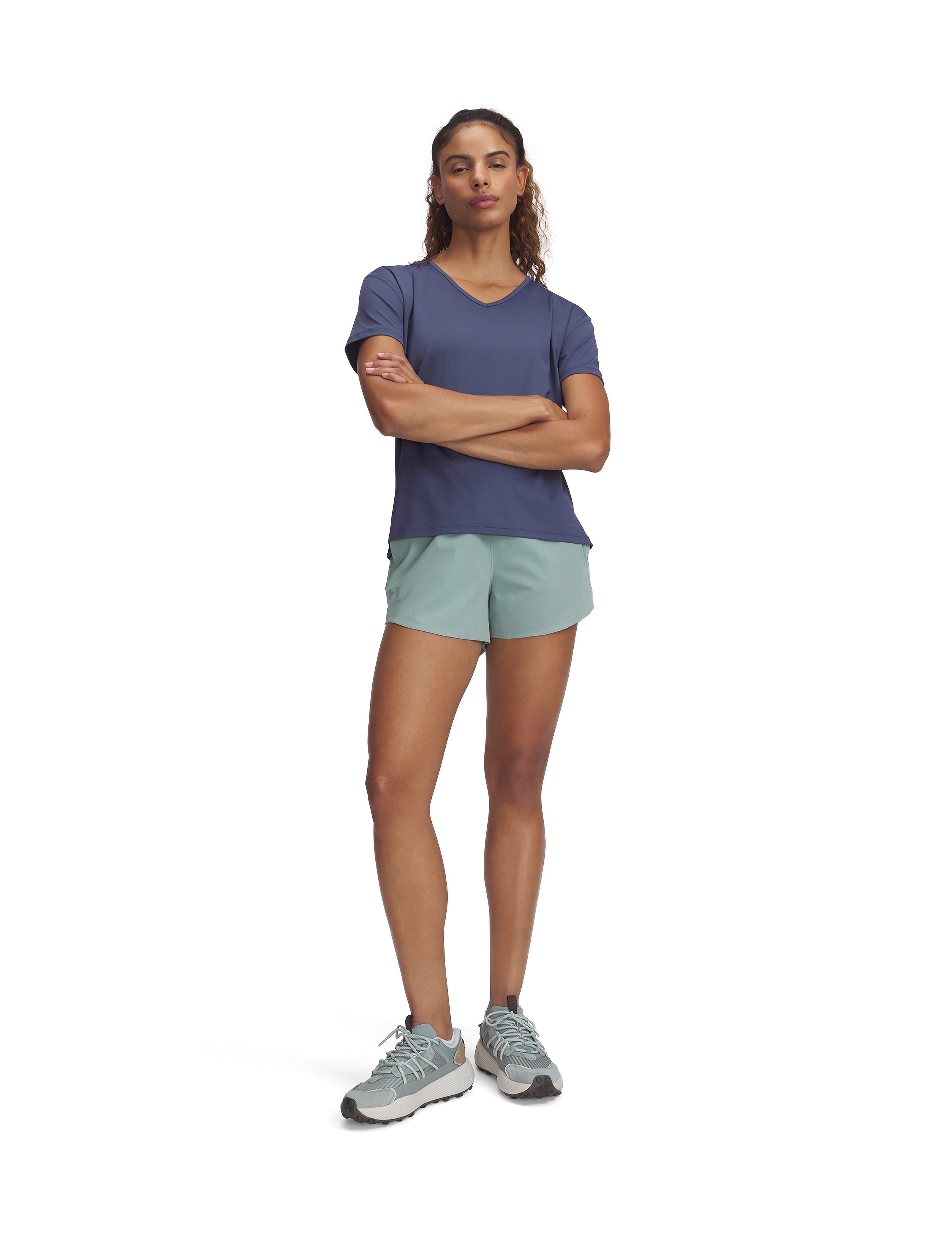 Under Armour - UA Vanish 3in Short - trainings-shorts - silica green - 4