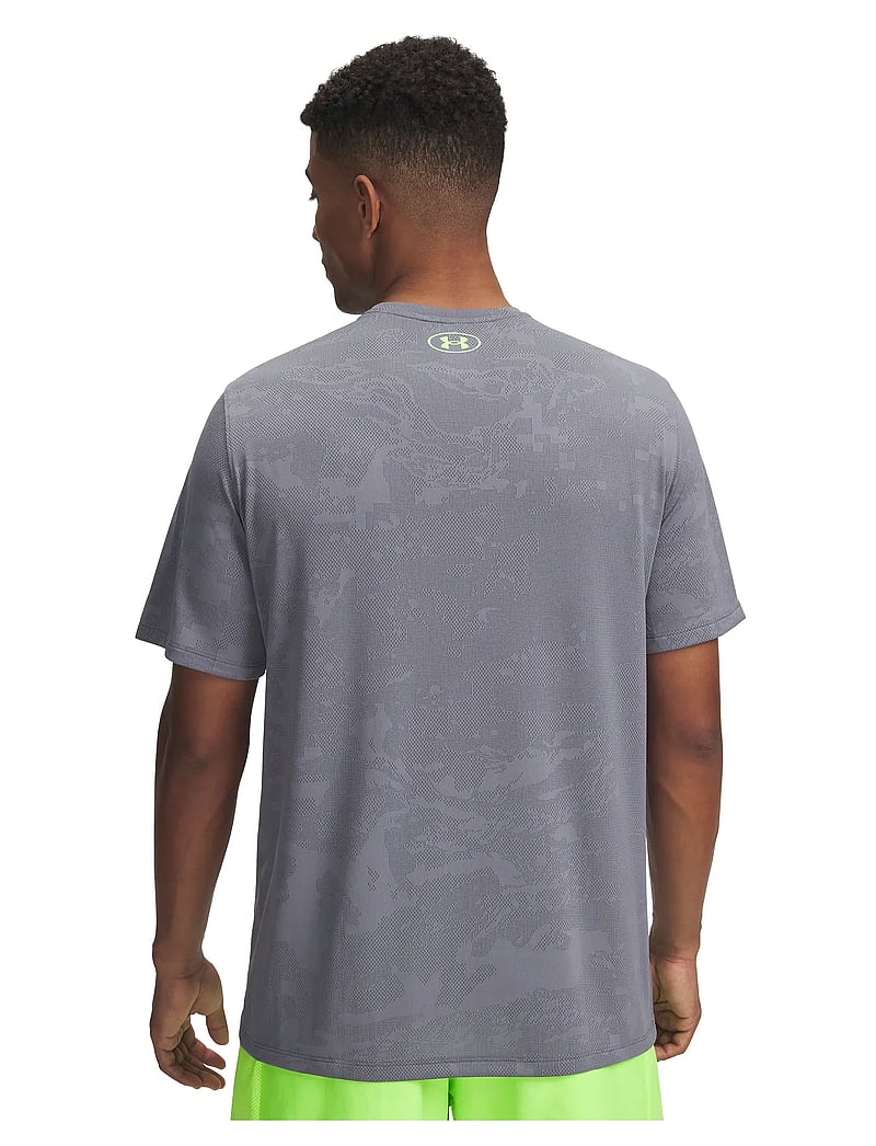 Under Armour - UA Tech Vent Jacquard SS - t-shirts - castlerock - 3