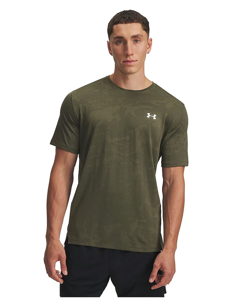 Under Armour - UA Tech Vent Jacquard SS - t-shirts - marine od green - 0