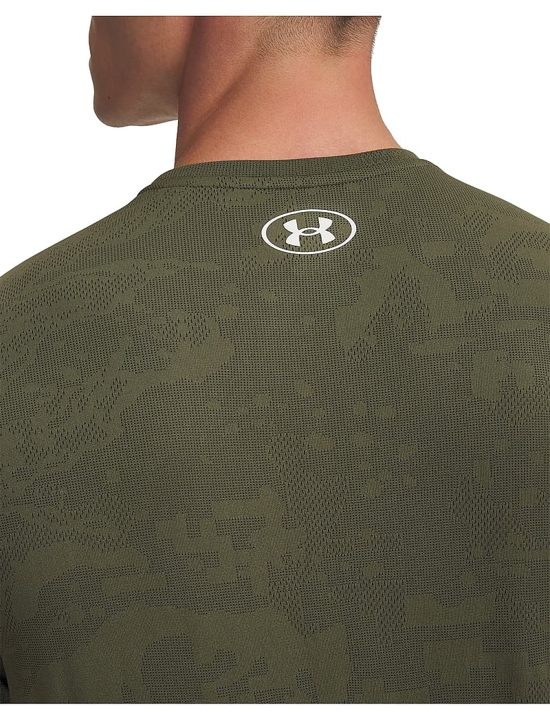 Under Armour - UA Tech Vent Jacquard SS - t-shirts - marine od green - 4