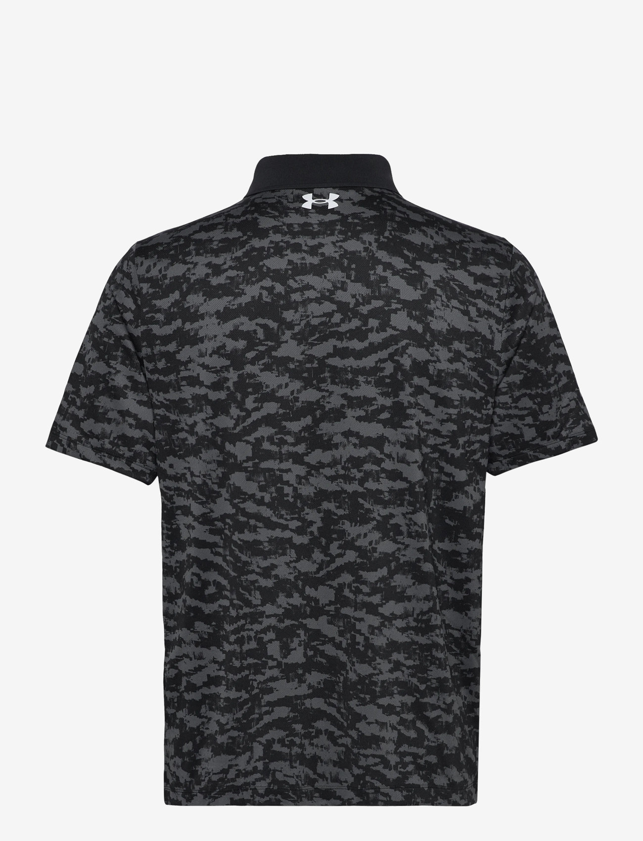 Under Armour - UA Matchplay Printed Polo - toppar & t-shirts - black - 2
