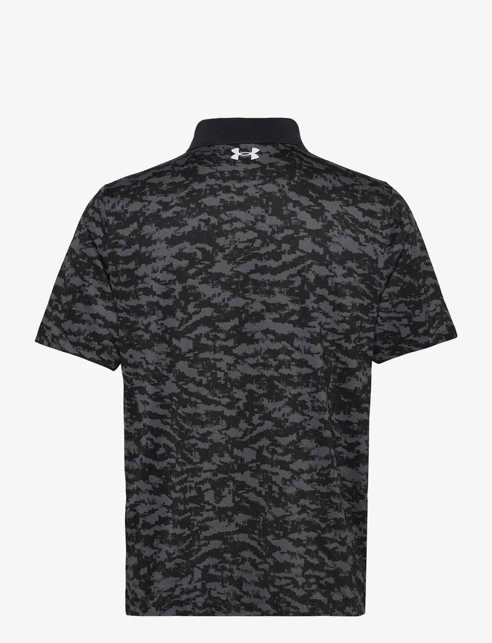 Under Armour - UA Perf 3.0 Printed Polo - toppe & t-shirts - black - 2