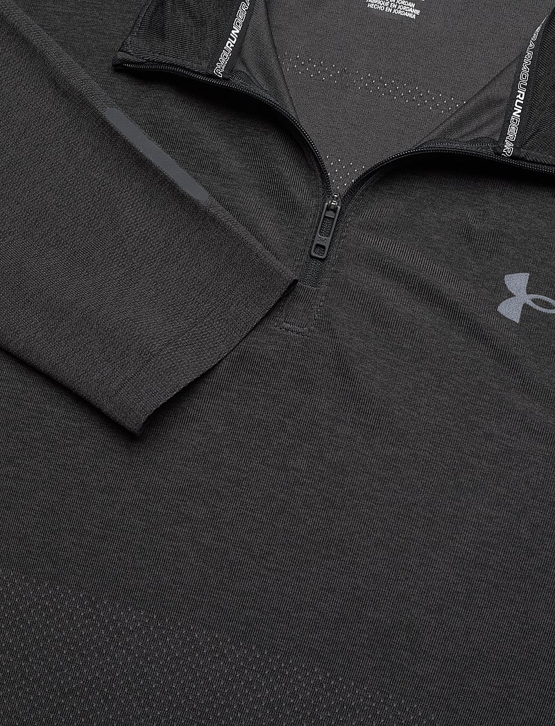 Under Armour - UA SEAMLESS STRIDE 1/4 ZIP - kampsunid ja vahekihid - black - 5