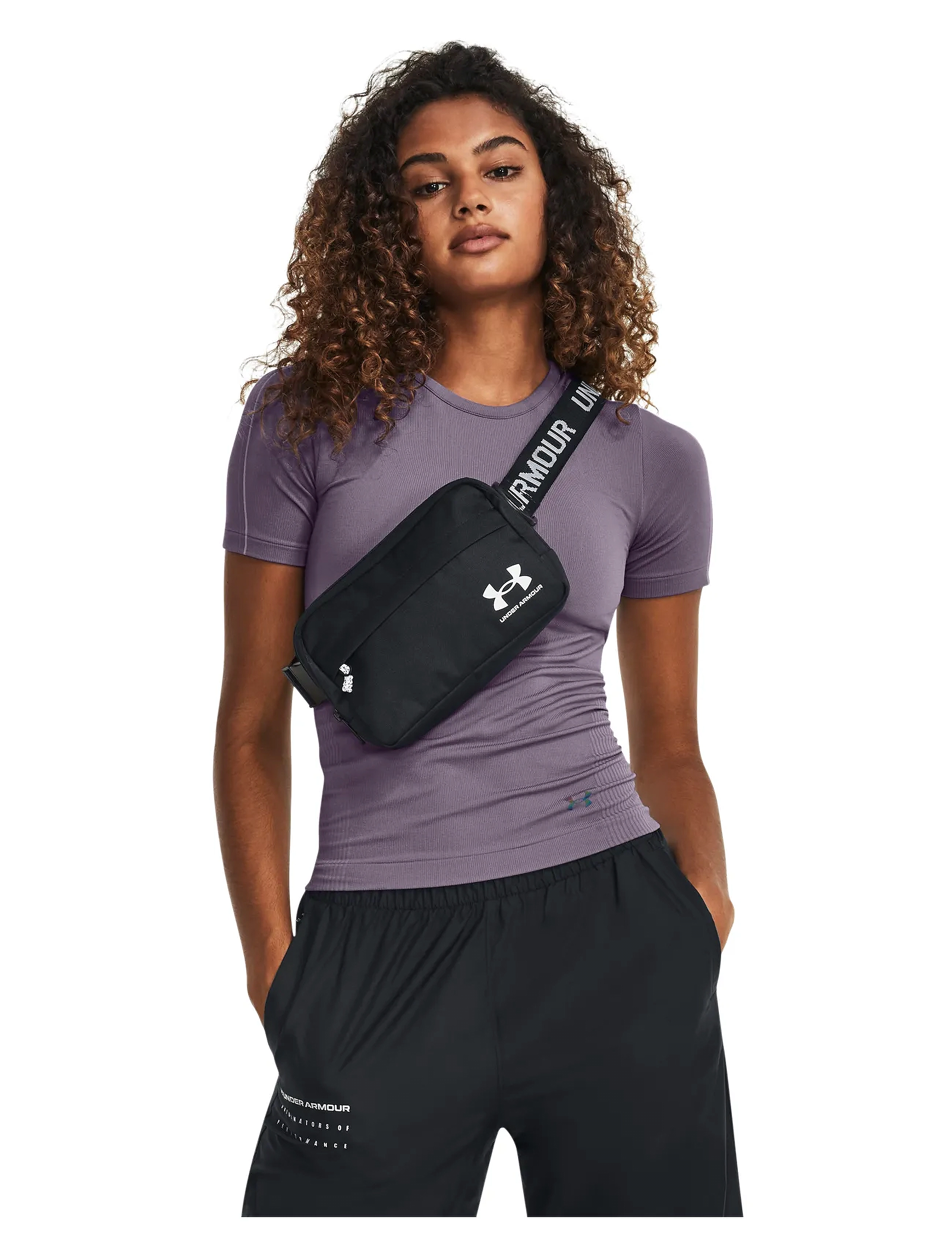 Under Armour UA Loudon Waist Bag Xbody - Rankinės - BLACK / black