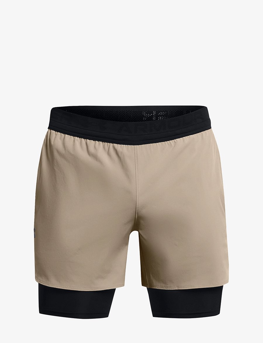 Under Armour - UA Vanish Elite 2in1 Short - Æfingastuttbuxur - timberwolf taupe - 1