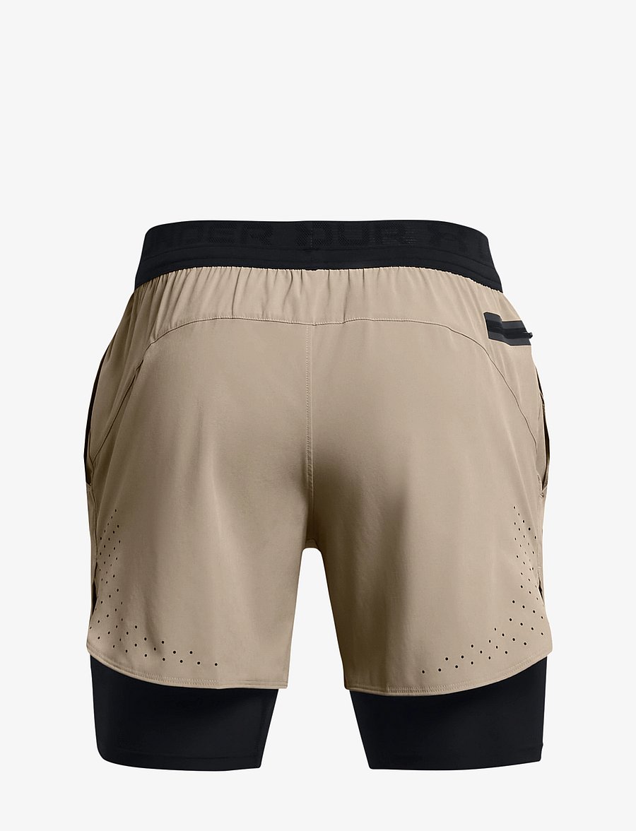 Under Armour - UA Vanish Elite 2in1 Short - Æfingastuttbuxur - timberwolf taupe - 2