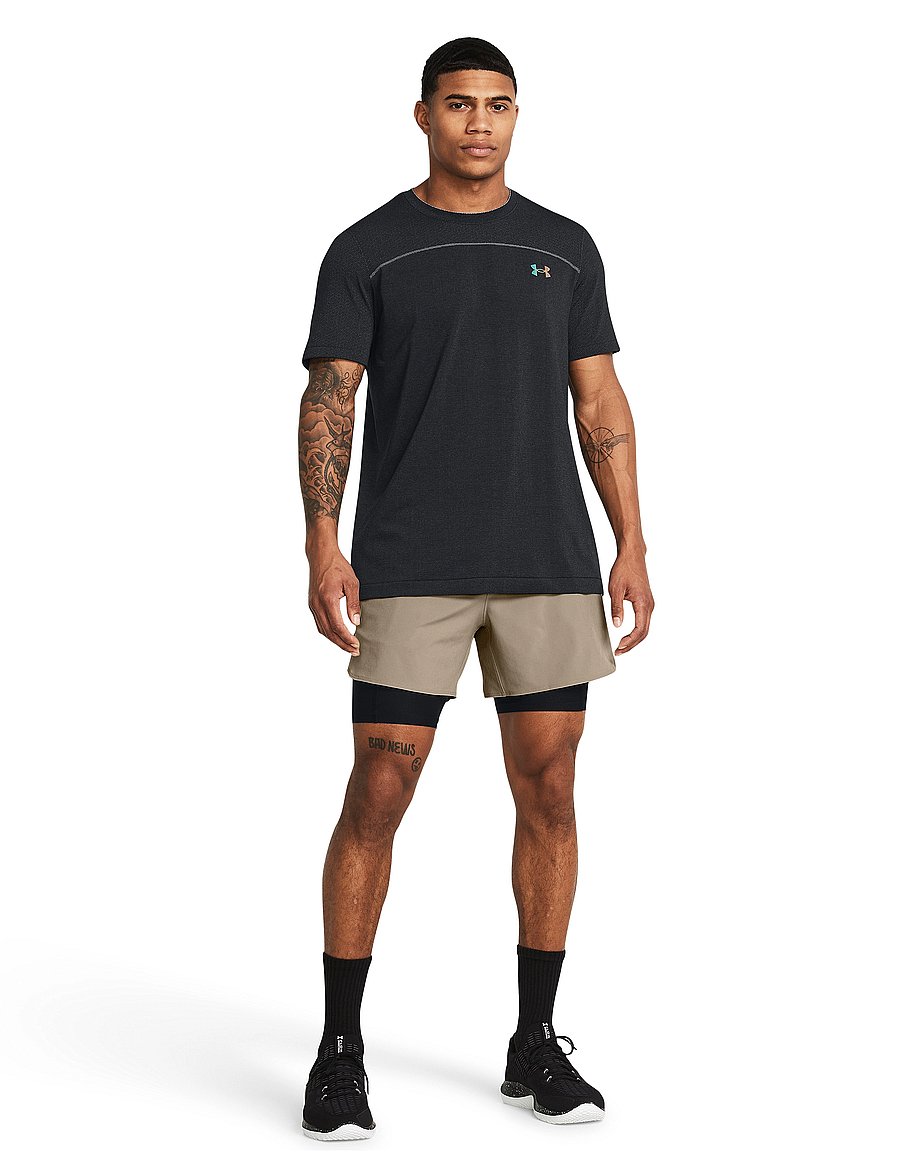 Under Armour - UA Vanish Elite 2in1 Short - Æfingastuttbuxur - timberwolf taupe - 4