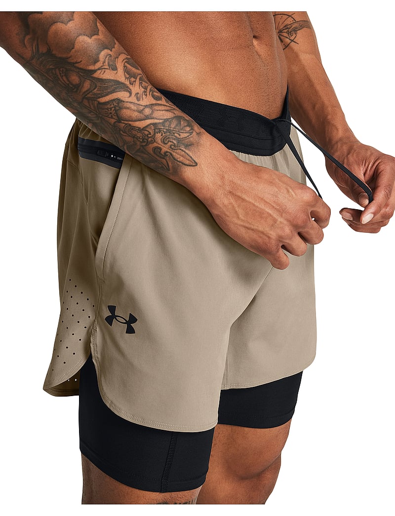 Under Armour - UA Vanish Elite 2in1 Short - träningsshorts - timberwolf taupe - 5