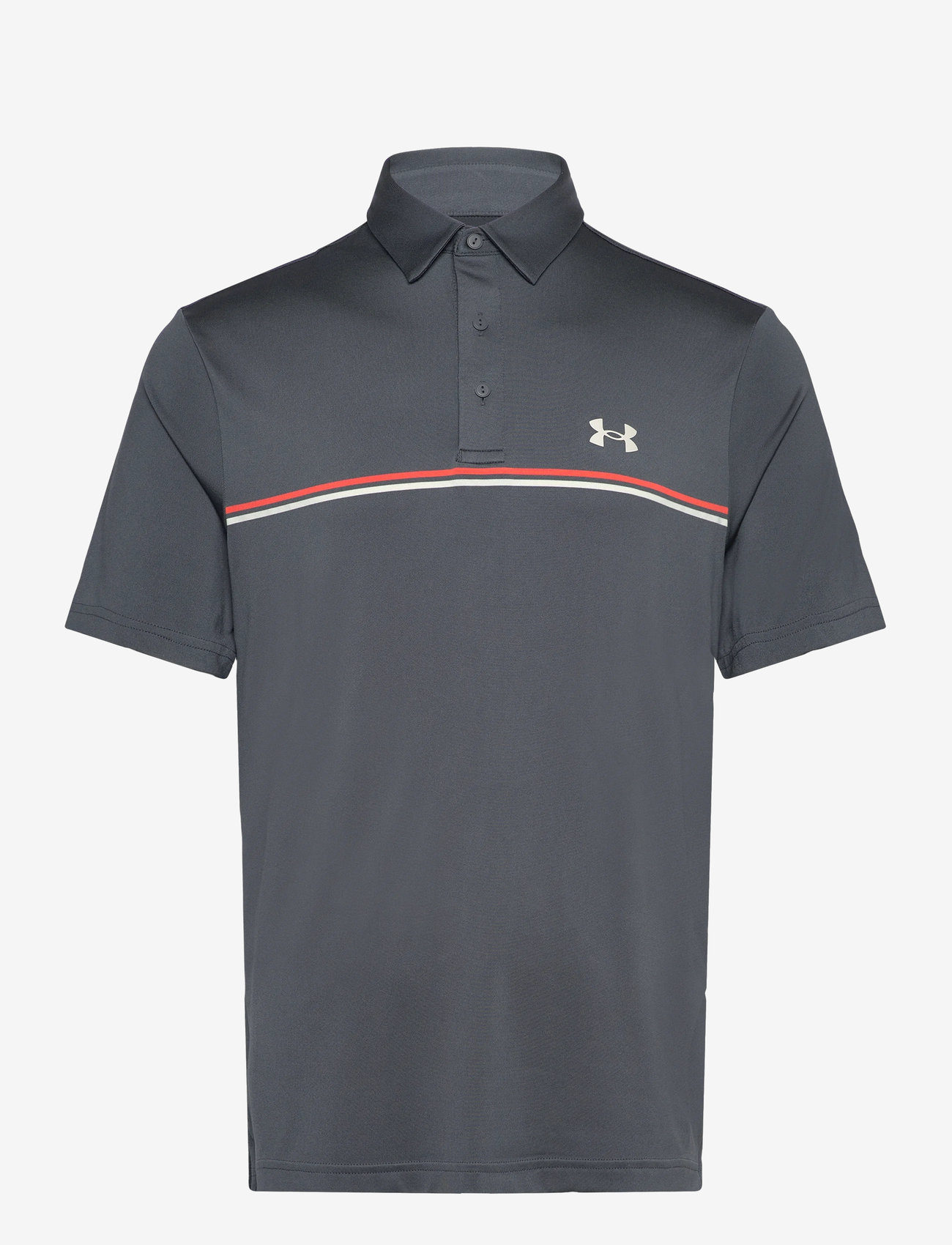 Under Armour - UA Playoff 3.0 Stripe Polo - toppar & t-shirts - castlerock - 1