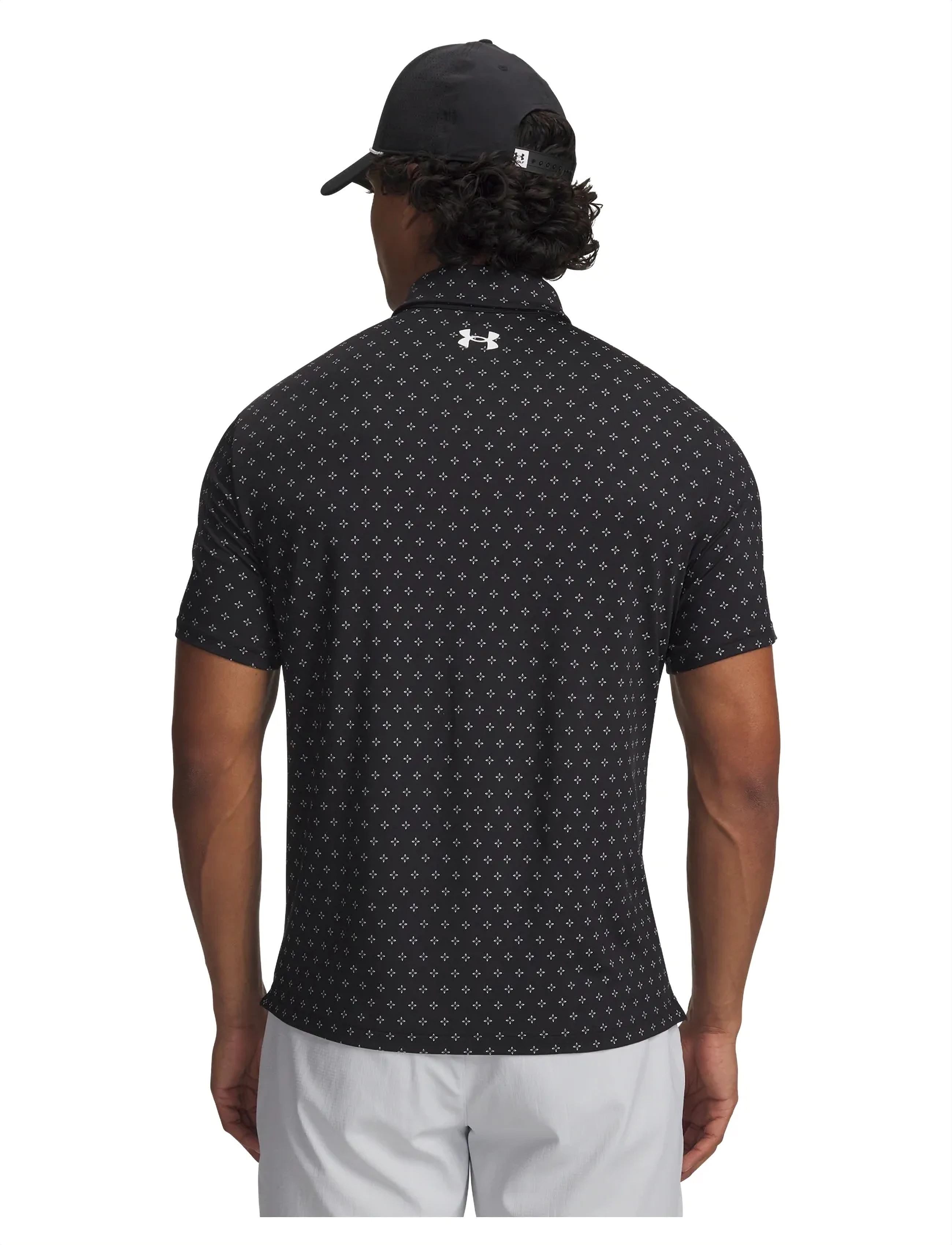 Under Armour - UA Playoff 3.0 Printed Polo - alussärgid ja t-särgid - black - 3