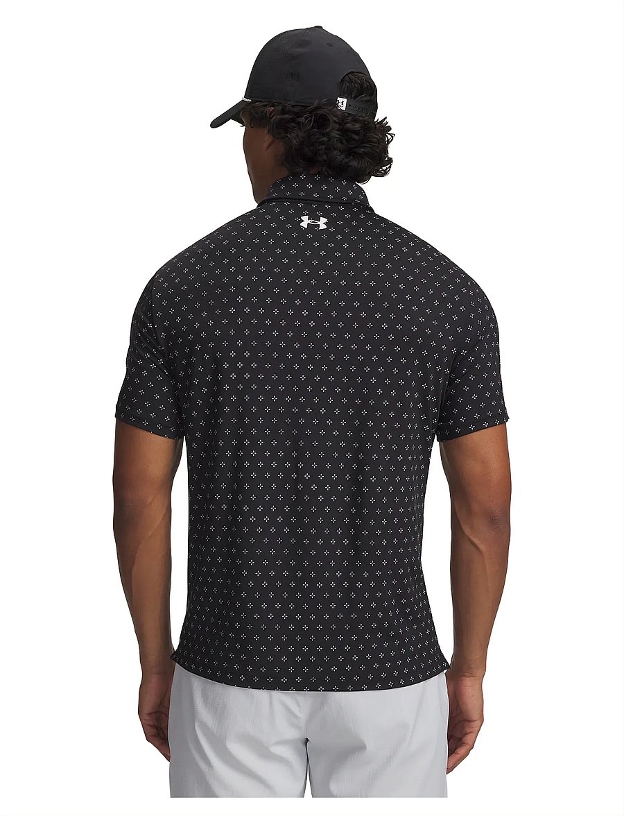 Under Armour - UA Playoff 3.0 Printed Polo - oberteile & t-shirts - black - 3