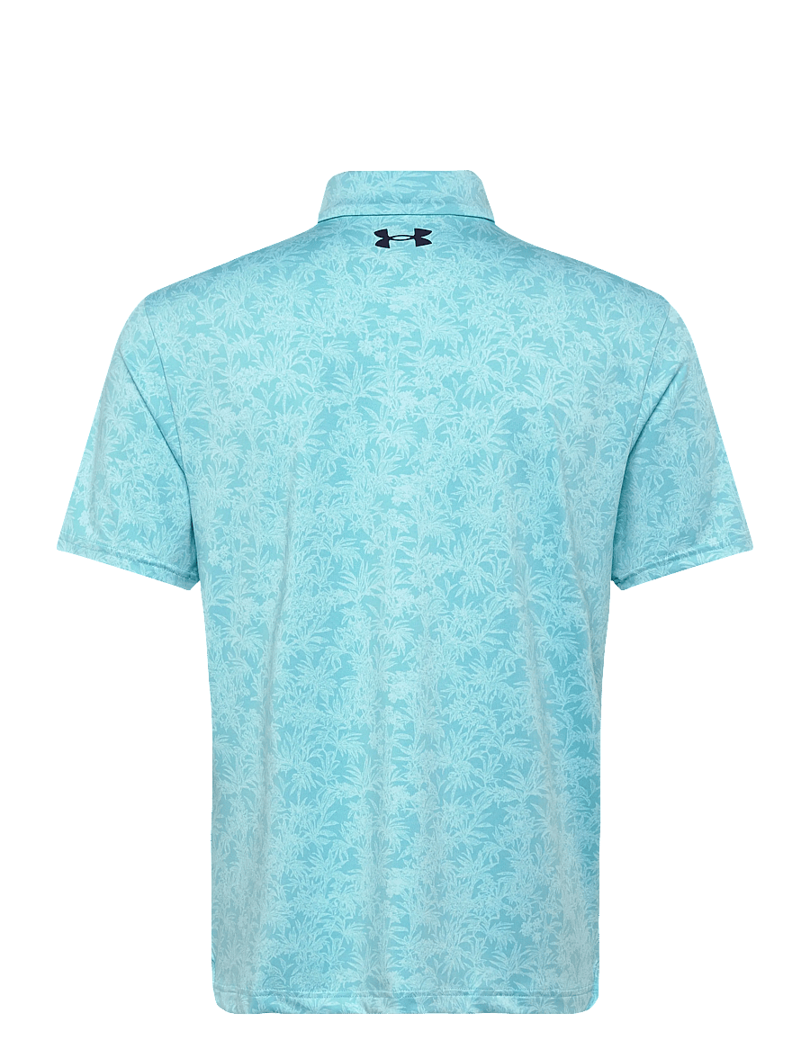 Under Armour - UA Playoff 3.0 Printed Polo - polos - blue haze - 2