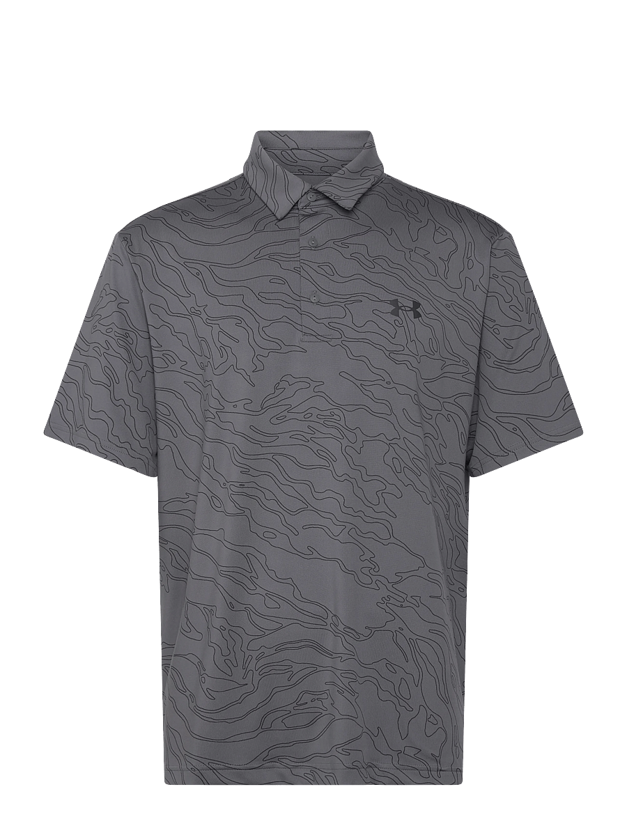 Under Armour - UA Playoff 3.0 Printed Polo - polos - castlerock - 1